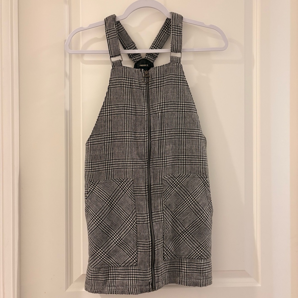 Forever 21 Plaid Jumper Dress